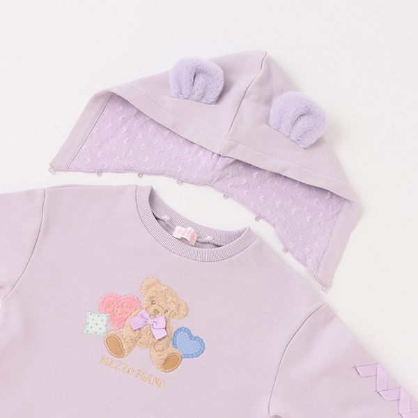 クマアップリケ?パーカワンピース | メゾピアノ | 大丸札幌店公式 SHOP BLOG