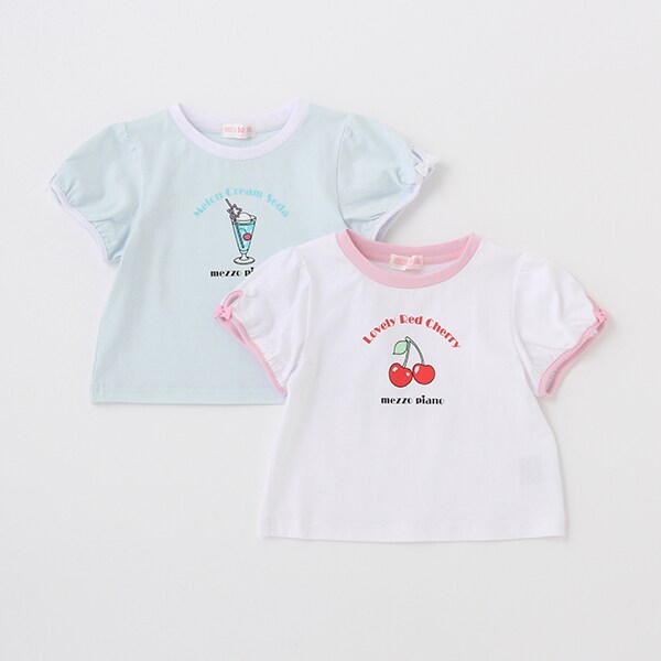 韓国 ファッション通販 ソーダ・チェリー半袖チビTシャツ? | メゾピアノ | 大丸札幌店 トップス