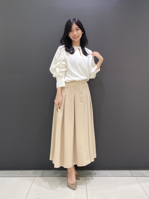 theory luxe◇ 【ARDENT】リラクシー素材のフレアスカート