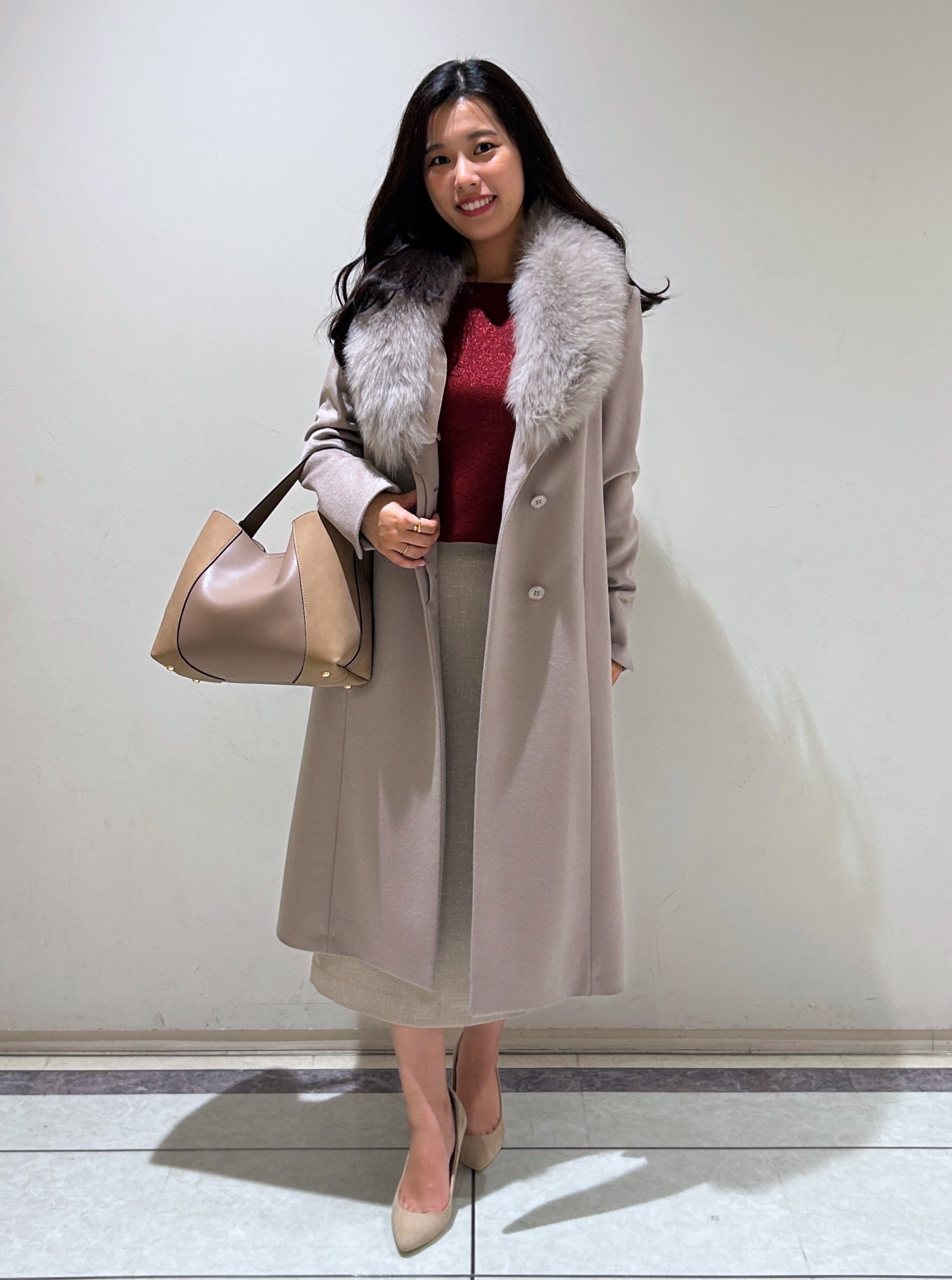 定価17 大丸購入 上質ミンク カシミヤコート【美品】 ジャケット