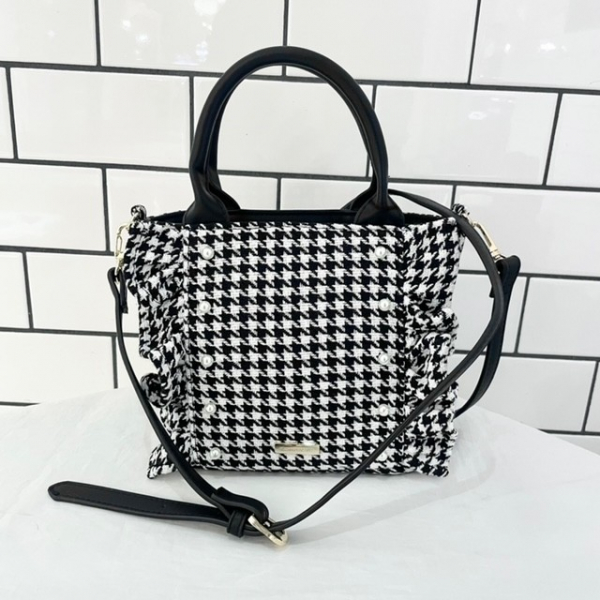 2Way千鳥柄フリルトートSバッグ｜ファッション通販のSTRIPE CLUB