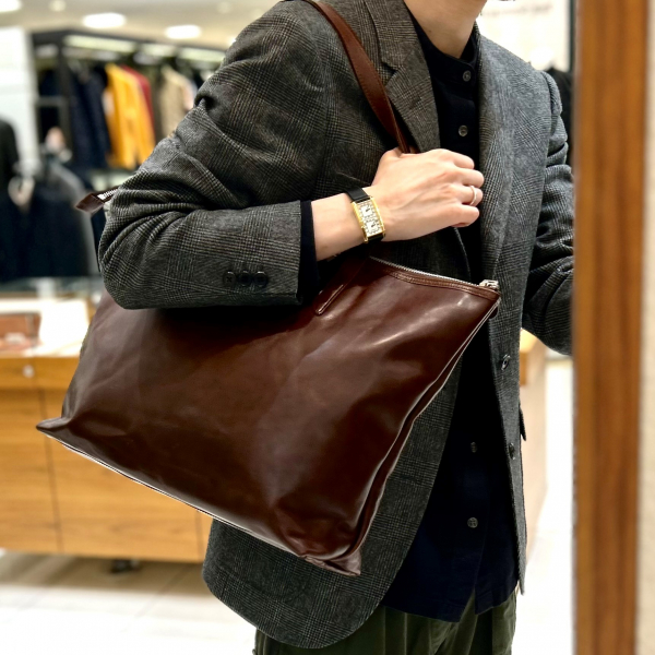 SACCHETTO4(サケット4) ZIPトートバッグ｜最高級のメンズ革製品