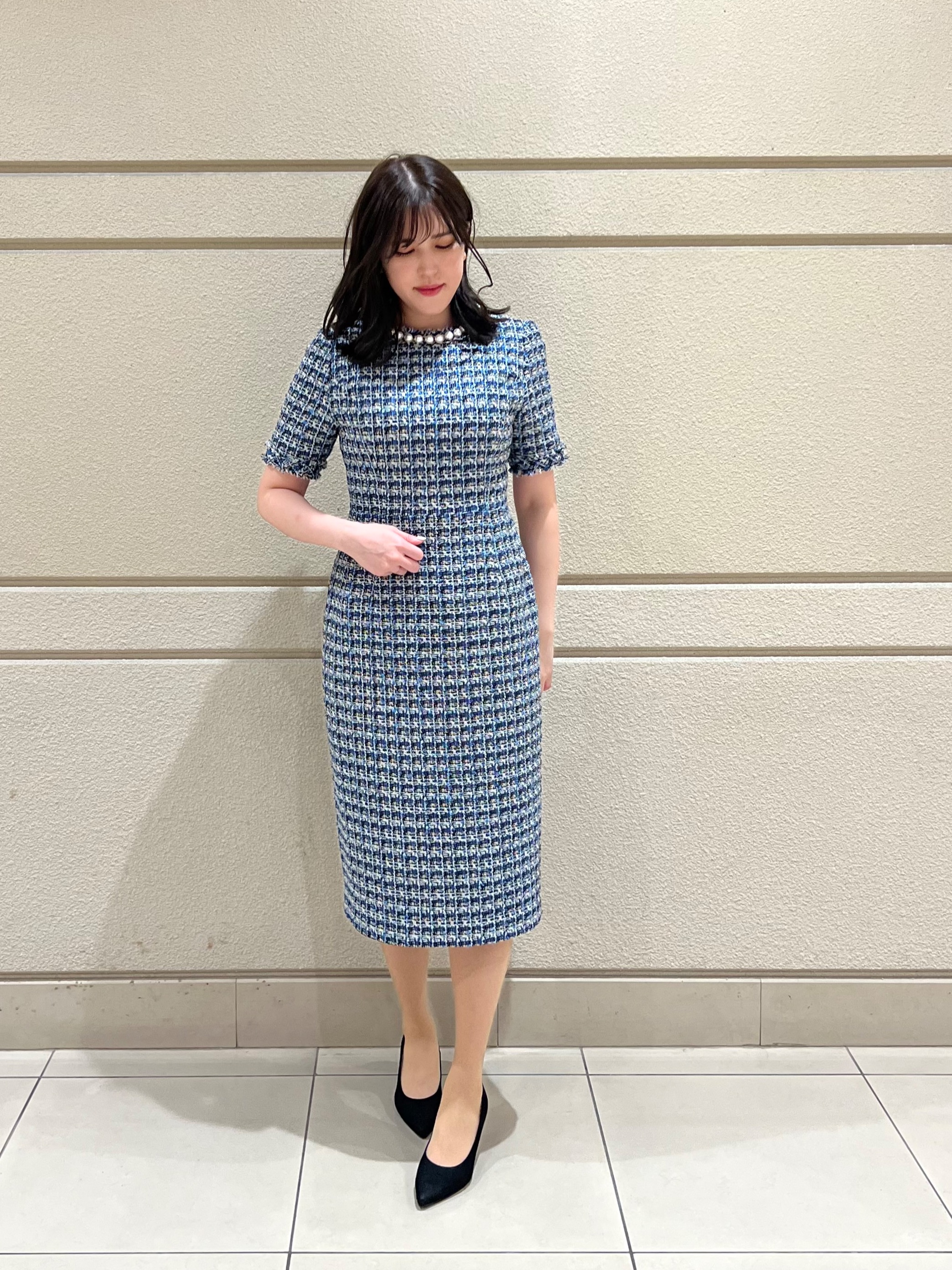 パールネックツイードワンピース♡ | ストロベリーフィールズ  